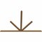 Ekena Millwork Saratoga Timber Gable Bracket, Western Red Cedar, 96"W x 64"H x 1 1/2"D x 3 1/2"F, 16/12 Pitch GBW096X64X0204SAR00SWR - alternate 2